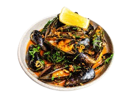 Jumbo Mussles With Sauce 