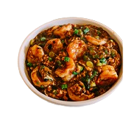 King Prawn With Green Pepper & Black Bean Sauce 