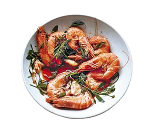 King Prawn With Garlic & Spicy 
