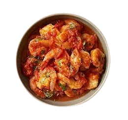 King Prawn With Tomatoes 